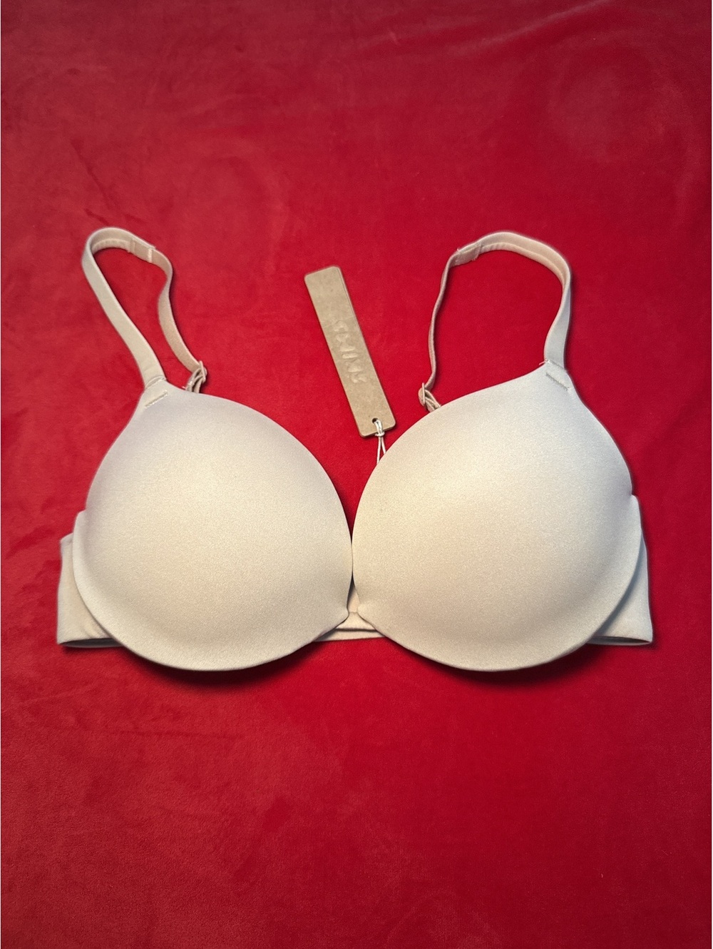 Skims Customfit Plunge Bra Color Clay Size 34D